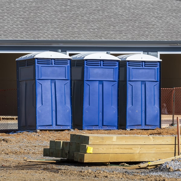 what is the expected delivery and pickup timeframe for the portable toilets in Graball TN